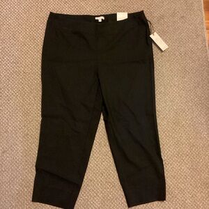 Ella Noir Black Textured Trousers